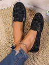 Lightweight Flat Canvas Slip-On Loafers For Women, Casual Daily Wear