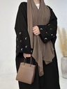 1pc Women Fashionable And Elegant Moon Embroidered Cardigan Robe